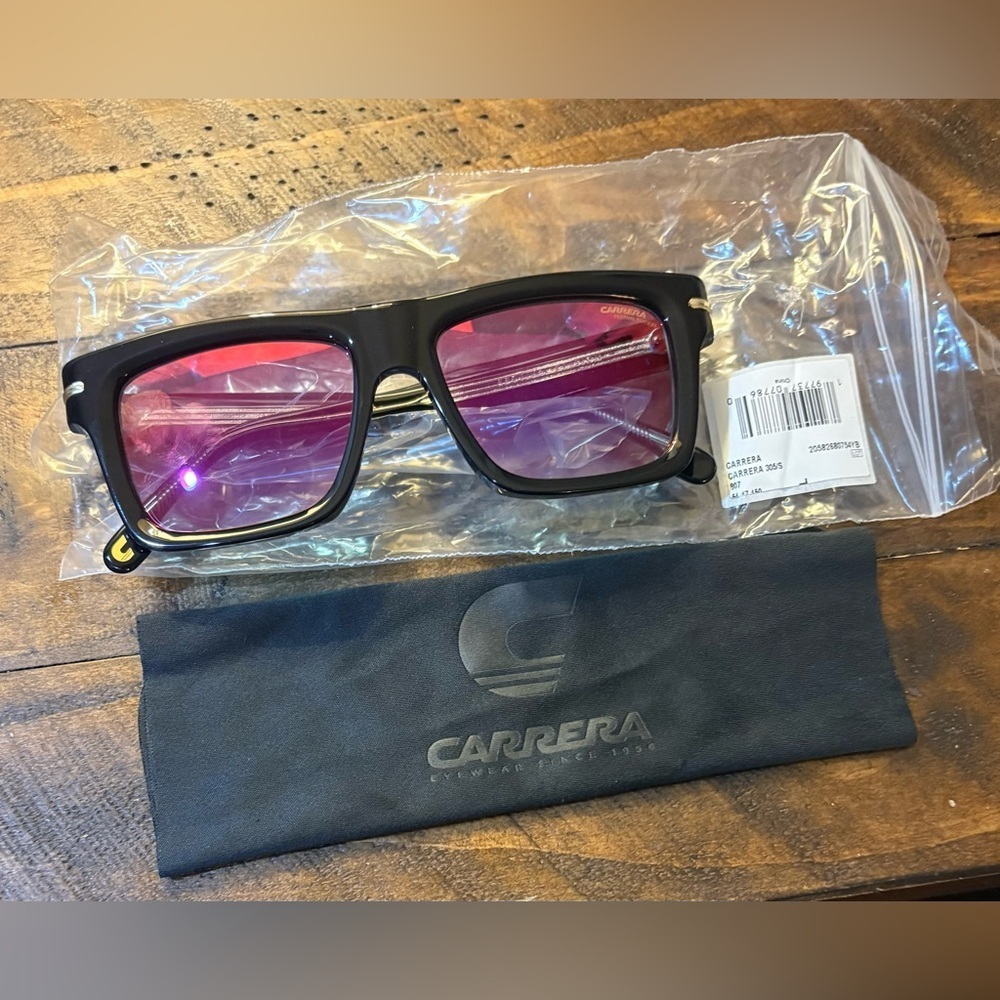 NWT Carrera 305/S Square Frame Sunglasses - Picture 3 of 6